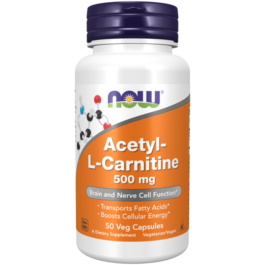 NOW Acetyl L-Carnitine 500mg 50caps