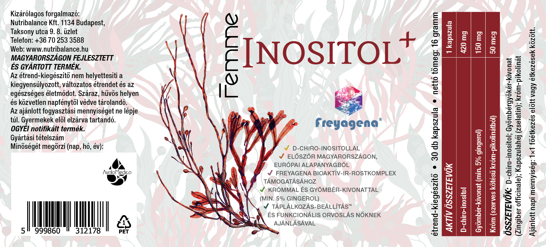 Freyagena Femme INOSITOL+ (D-chiro-inositol)
