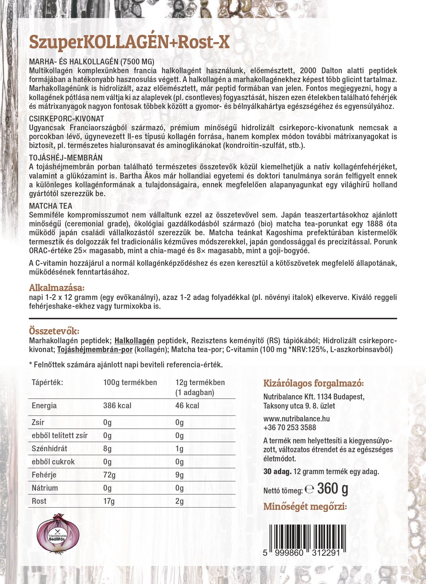 Freyagena SzuperKOLLAGÉN+Rost-X multikollagén por