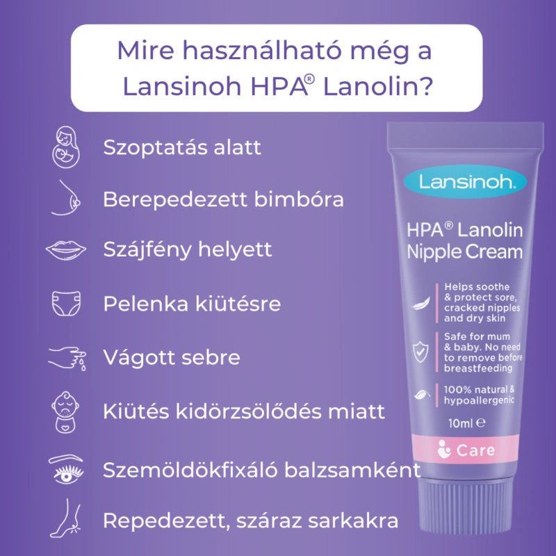 Lansinoh bimbóvédő krém HPA Lanolin 10 ml