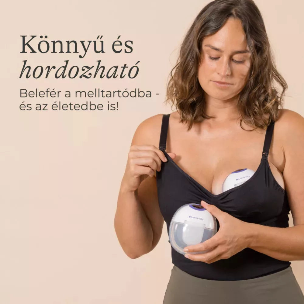 Lansinoh hordható mellszívó-4 fázisú, Egyes + Anyatejtároló zacskó 25 db-os
