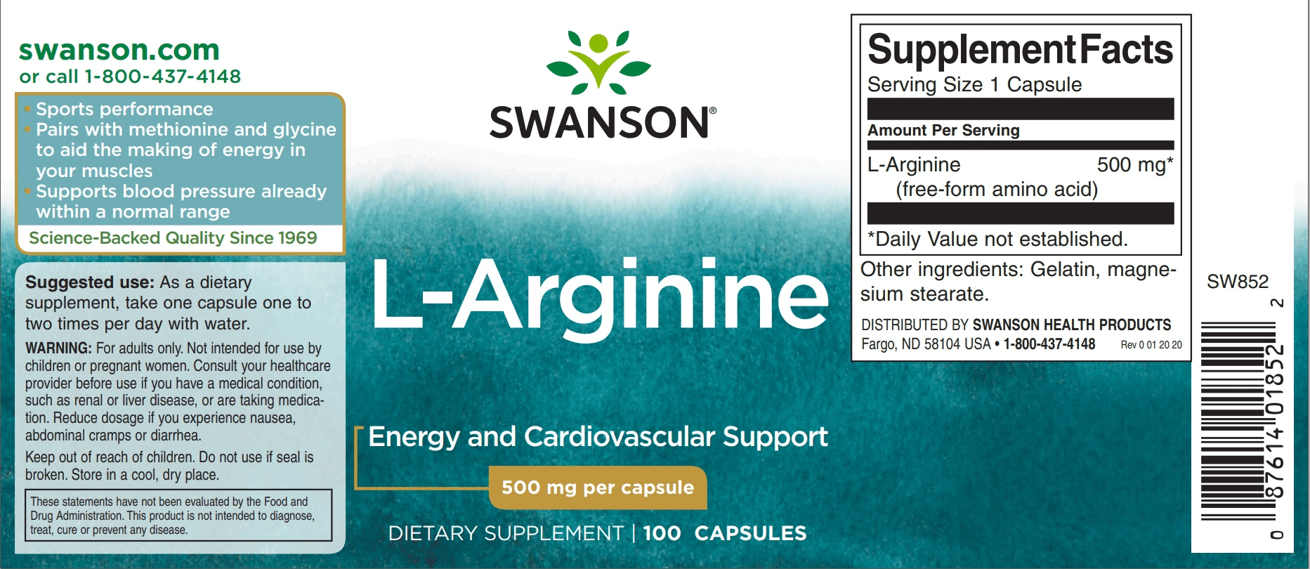 Swanson L-ARGININE