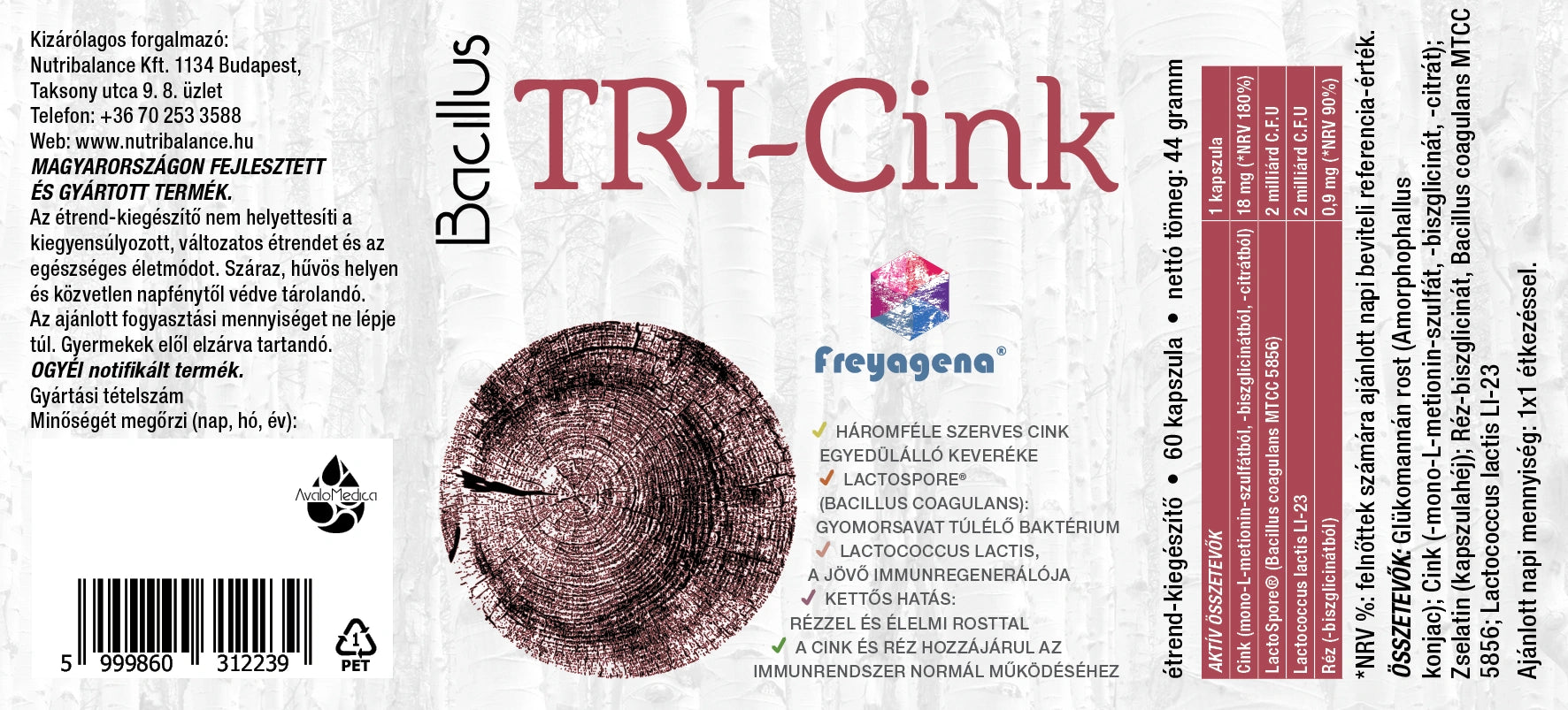 TRI-Cink bőr és immunrendszer védelme