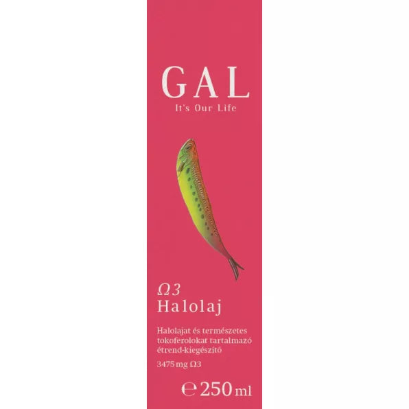 GAL omega-3 halolaj citromos ízesítéssel könnyű fogyasztásért