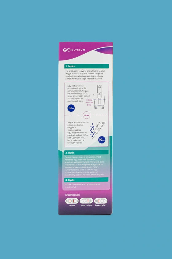 Elysium korai kimutatású vizeletsugaras terhességi teszt - hCG 10 mIU/ml - 1 db