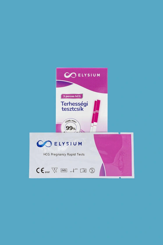 Elysium hCG 20 mIU/ml tesztcsík páros csomag terhesség kimutatásra