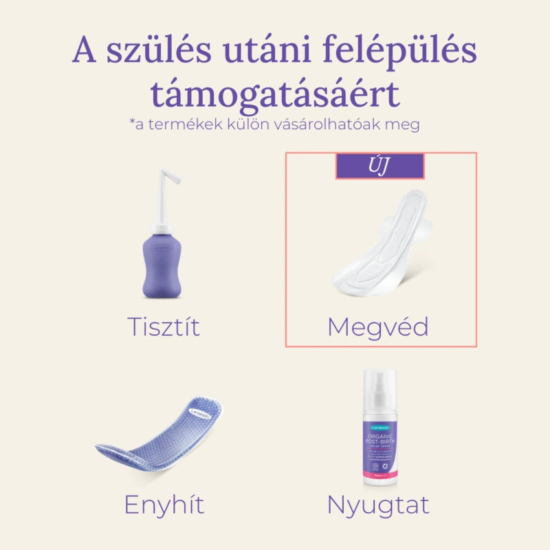 Lansinoh extra nedvszívó szülés utáni betét - O-2 hét - egyesével csomagolt, 10 db