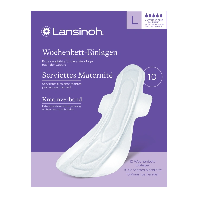 Lansinoh extra nedvszívó szülés utáni betét - O-2 hét - egyesével csomagolt, 10 db