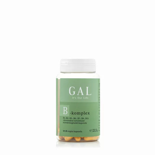 GAL B-komplex 60 vegán kapszula teljes B-vitamin spektrummal