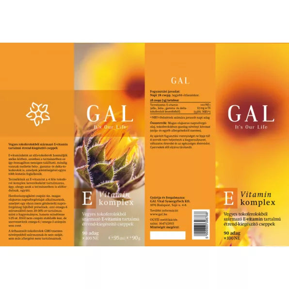 GAL természetes E-vitamin-komplex bőr és keringés támogatására