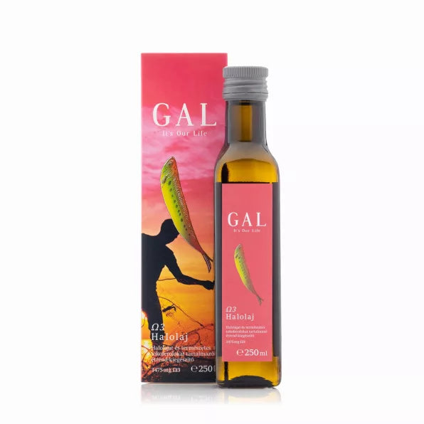 GAL omega-3 halolaj folyékony forma DHA EPA bevitelhez