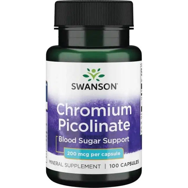 Swanson Chromium Picolinate króm vércukor szabályozásra