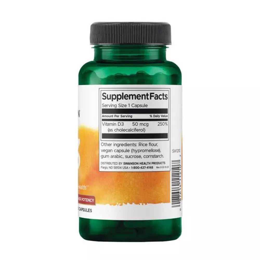 Swanson D3 VITAMINS (2000 egység)