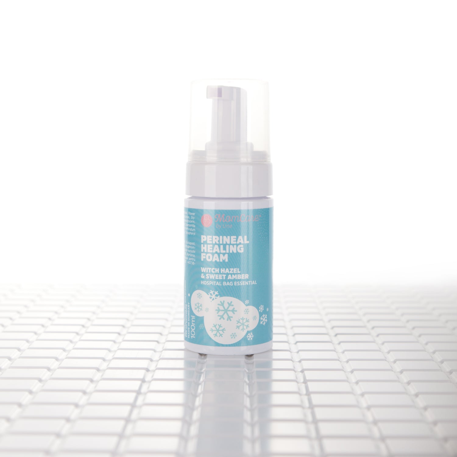 MomCare Varázsmogyoró és Orbáncfű gátregeneráló hab  - Perineal Healing Foam with Witch Hazel and St. John’s Wort, 100 ml