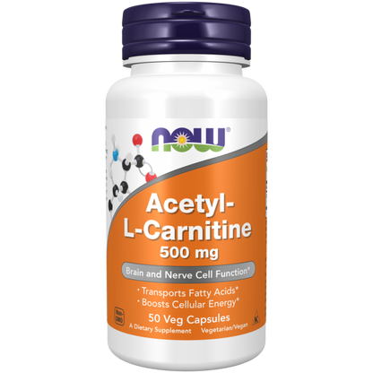 NOW Acetyl L-Carnitine 500mg  50caps