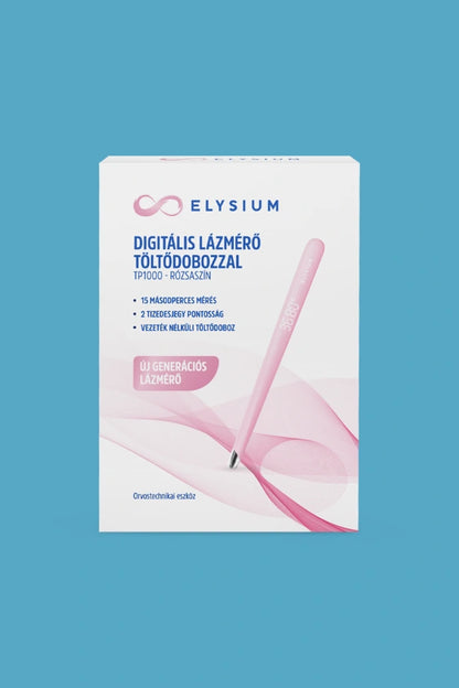 Elysium TP1000 digitális lázmérő töltődobozzal - rózsaszín 1 db