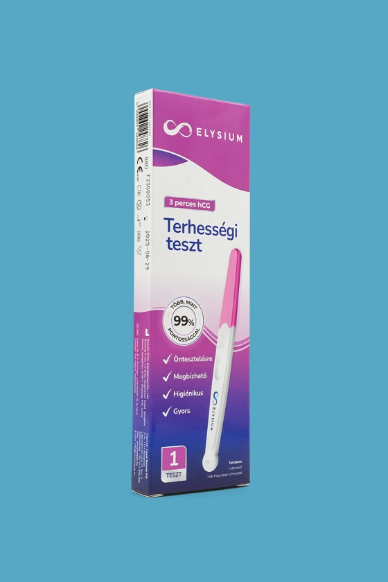 Elysium gyors kimutatású vizeletsugaras terhességi teszt - hCG 20 mIU/ml - 1 db