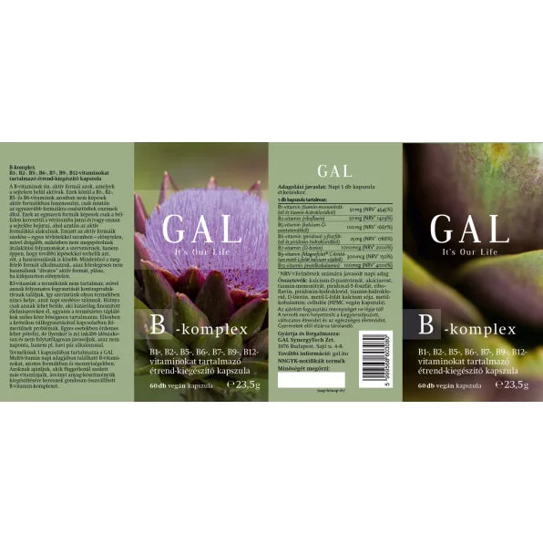 GAL B-komplex 60 vegán kapszula
