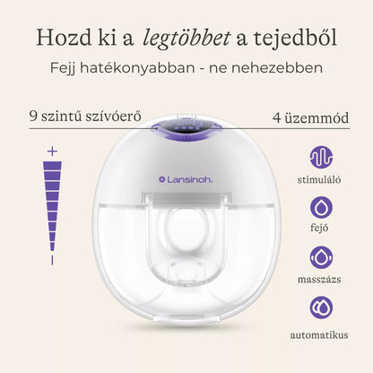 Lansinoh Double hordható mellszívó 4 fázisú