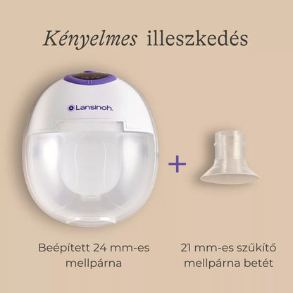 Lansinoh hordható mellszívó-4 fázisú, Egyes + Anyatejtároló zacskó 25 db-os