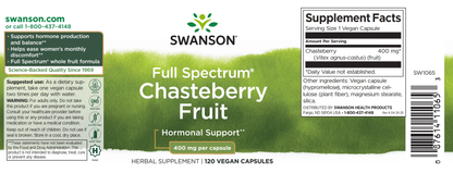 Swanson CHASTEBERRY FRUIT (full spektrumú Barátcserje)
