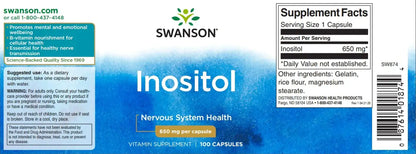 Swanson Inositol kapszula