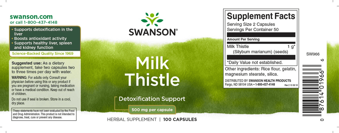 Swanson MILK THISTLE (Máriatövis)