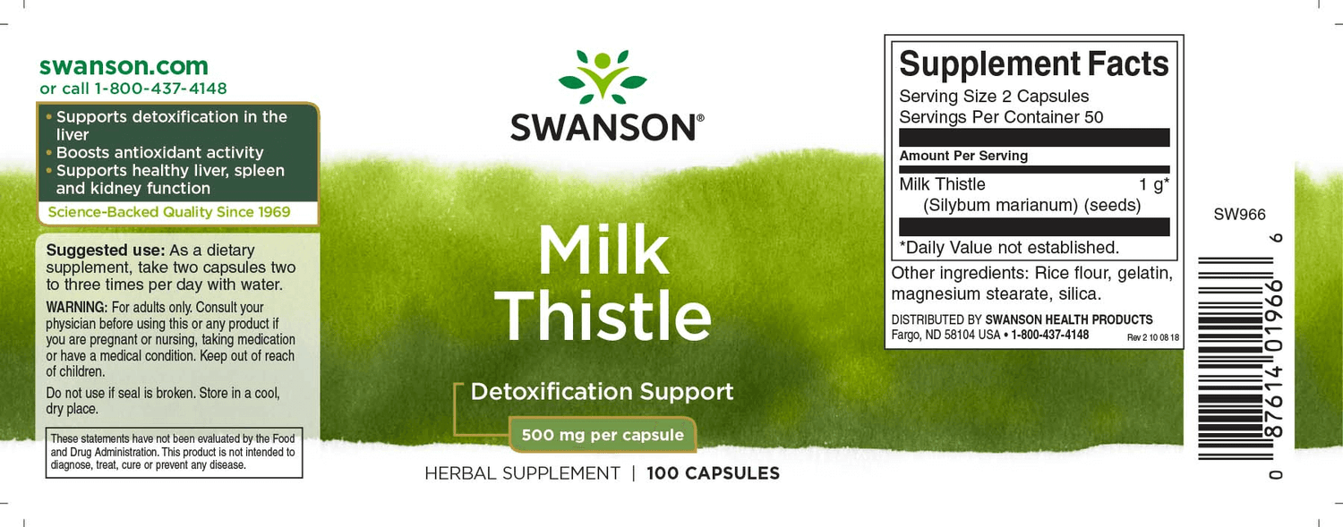Swanson MILK THISTLE (Máriatövis)