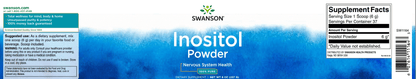 Swanson INOSITOL POWDER (Inositol por)