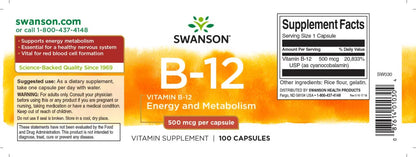 Swanson B12 Vitamin 60db (cianokobalamin)