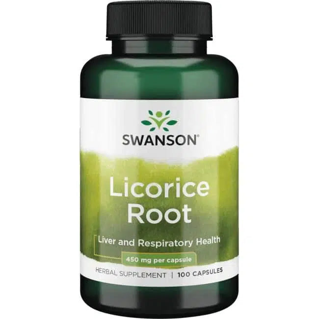 Swanson Édesgyökér (Licorice) kapszula 450mg