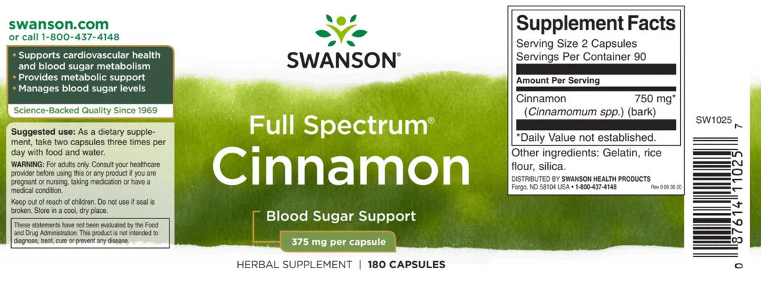 Swanson CINNAMON FULL SPEKTRUM (Fahéj)