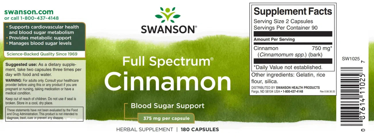 Swanson CINNAMON FULL SPEKTRUM (Fahéj)