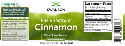 Swanson CINNAMON FULL SPEKTRUM (Fahéj)