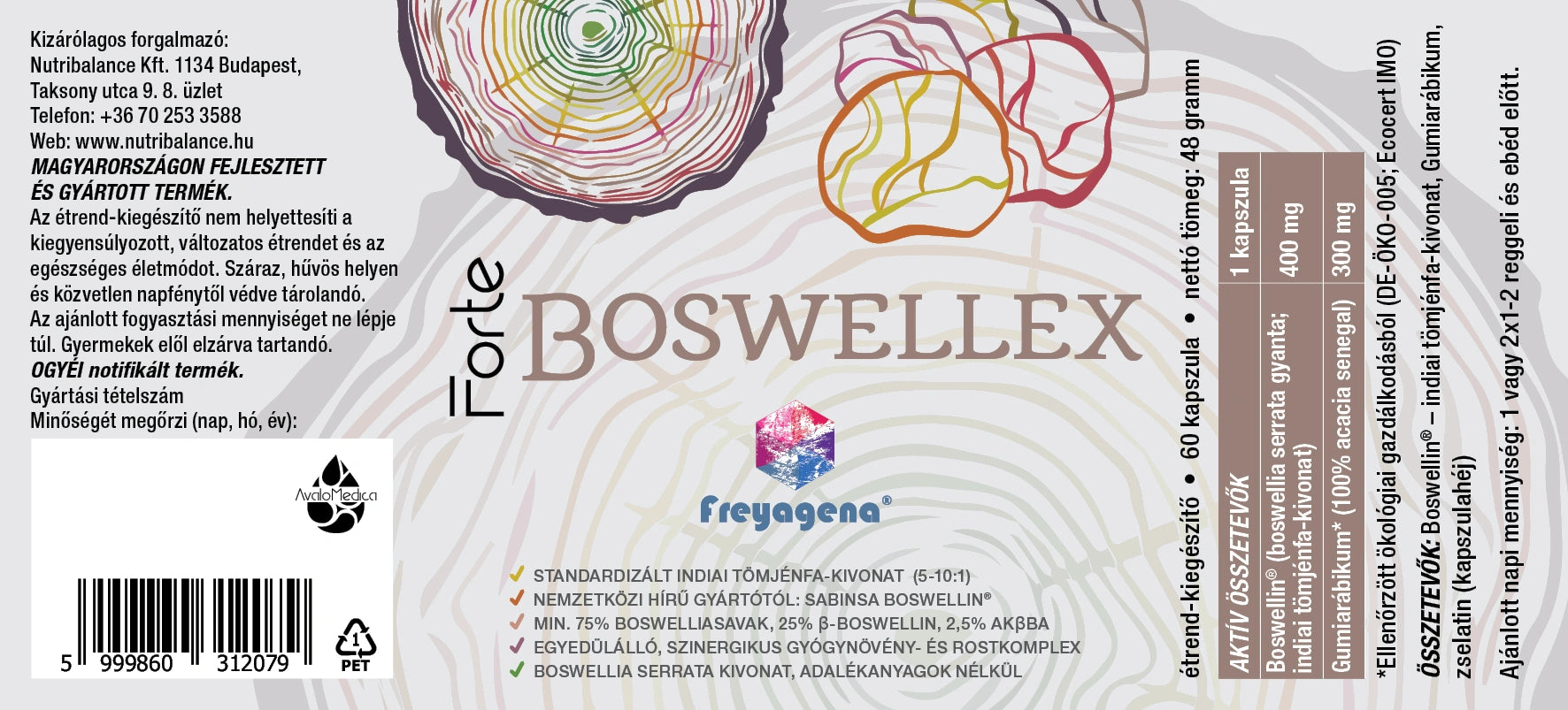 Boswellex Freyagena Forte 60 kap természetes gyulladáscsökkentő 