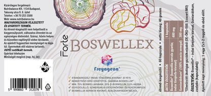 Boswellex Freyagena Forte 60 kap természetes gyulladáscsökkentő 