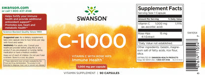 Swanson C-vitamin kapszula terhességi kollagén és immun támogatásra