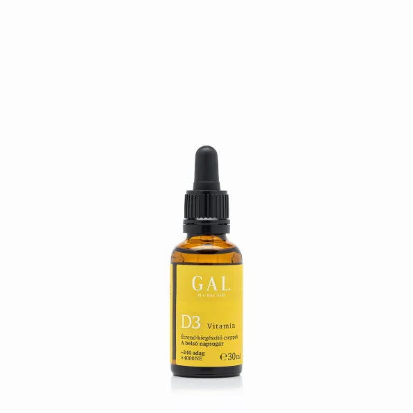 GAL D3-vitamin 4000 NE csepp 30ml nagy dózisú D-vitamin pótlásra