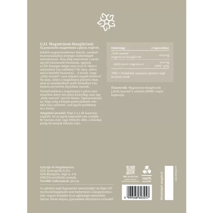 GAL magnézium-biszglicinát nagy kiszerelés családi használatra