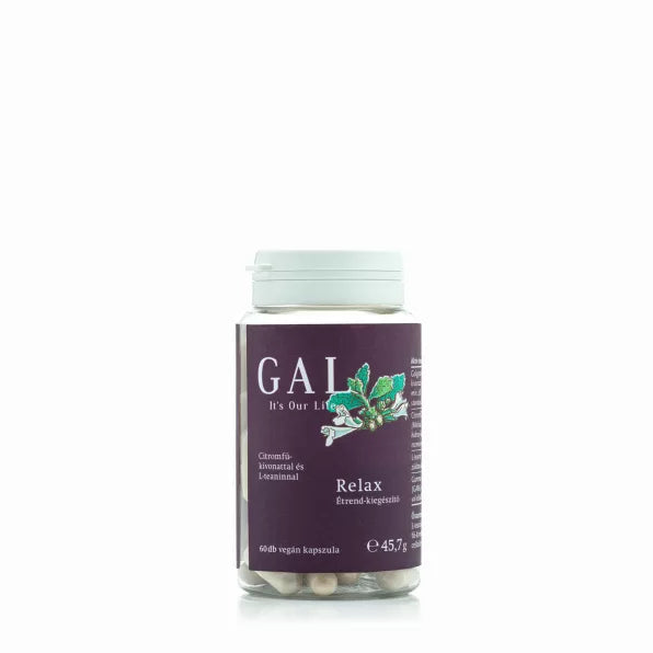 GAL Relax 60 vegán kapszula természetes nyugtató gyógynövény komplex