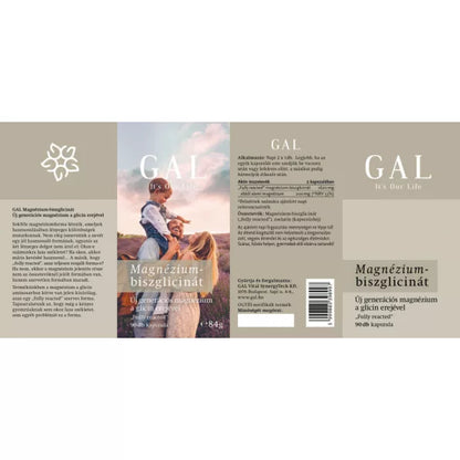 GAL magnézium-biszglicinát napi 1–2 kapszula magnéziumpótlásra