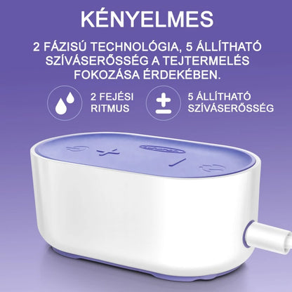 Lansinoh 2 fázisú kompakt elektromos mellszívó + 160ml cumisüveg szettben