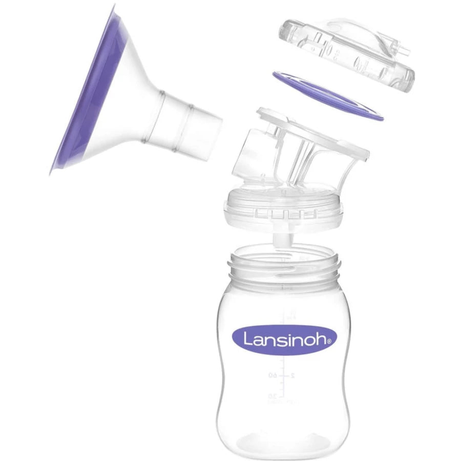 Lansinoh 2 fázisú kompakt elektromos mellszívó + 160ml cumisüveg szettben