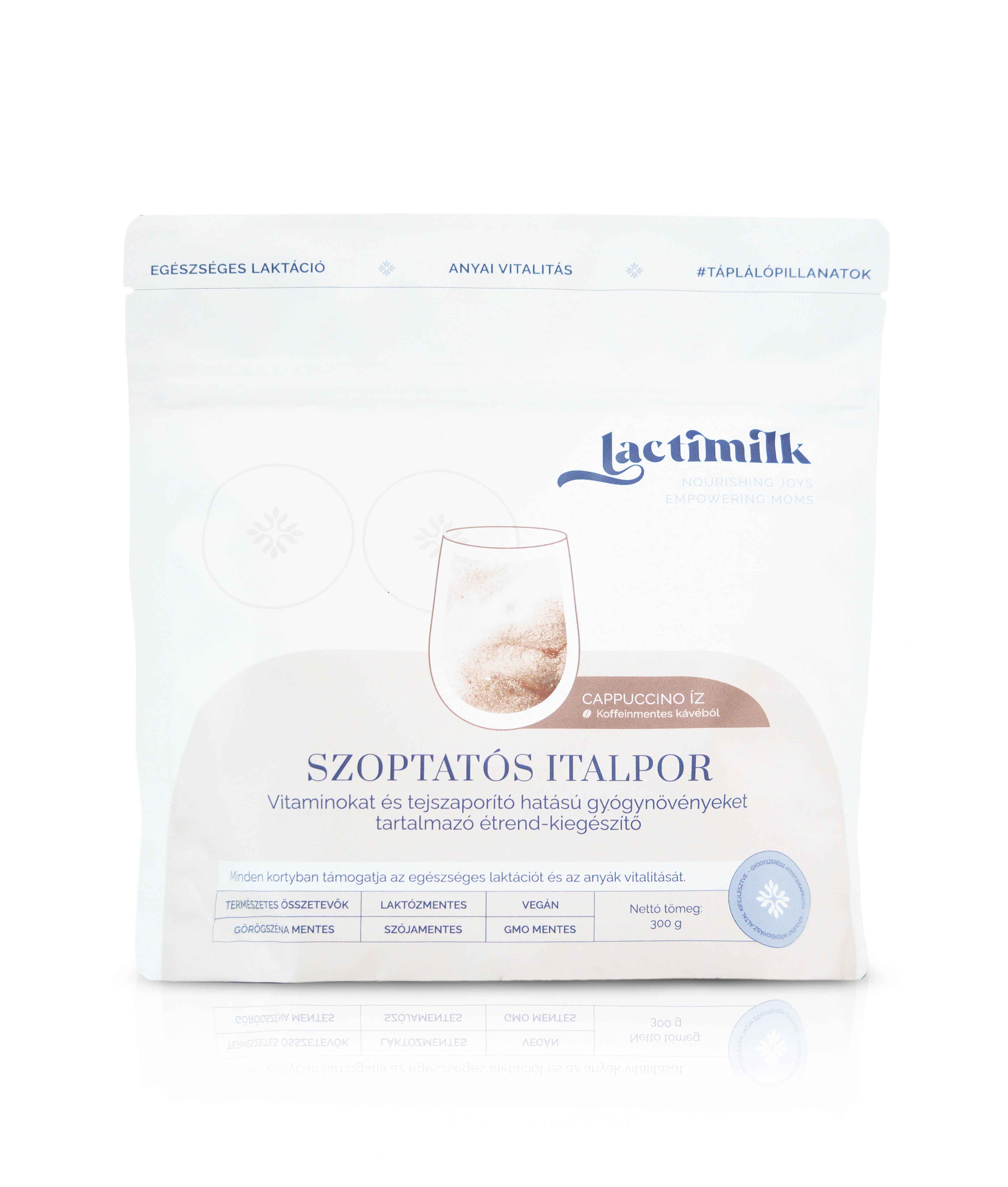 Lactimilk Cappuccino szoptatós por koffeinmentes tejserkentéshez