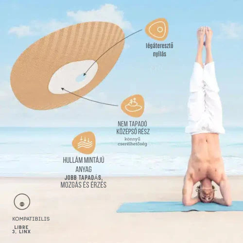 Linx tapasz CGM szenzor rögzítésre