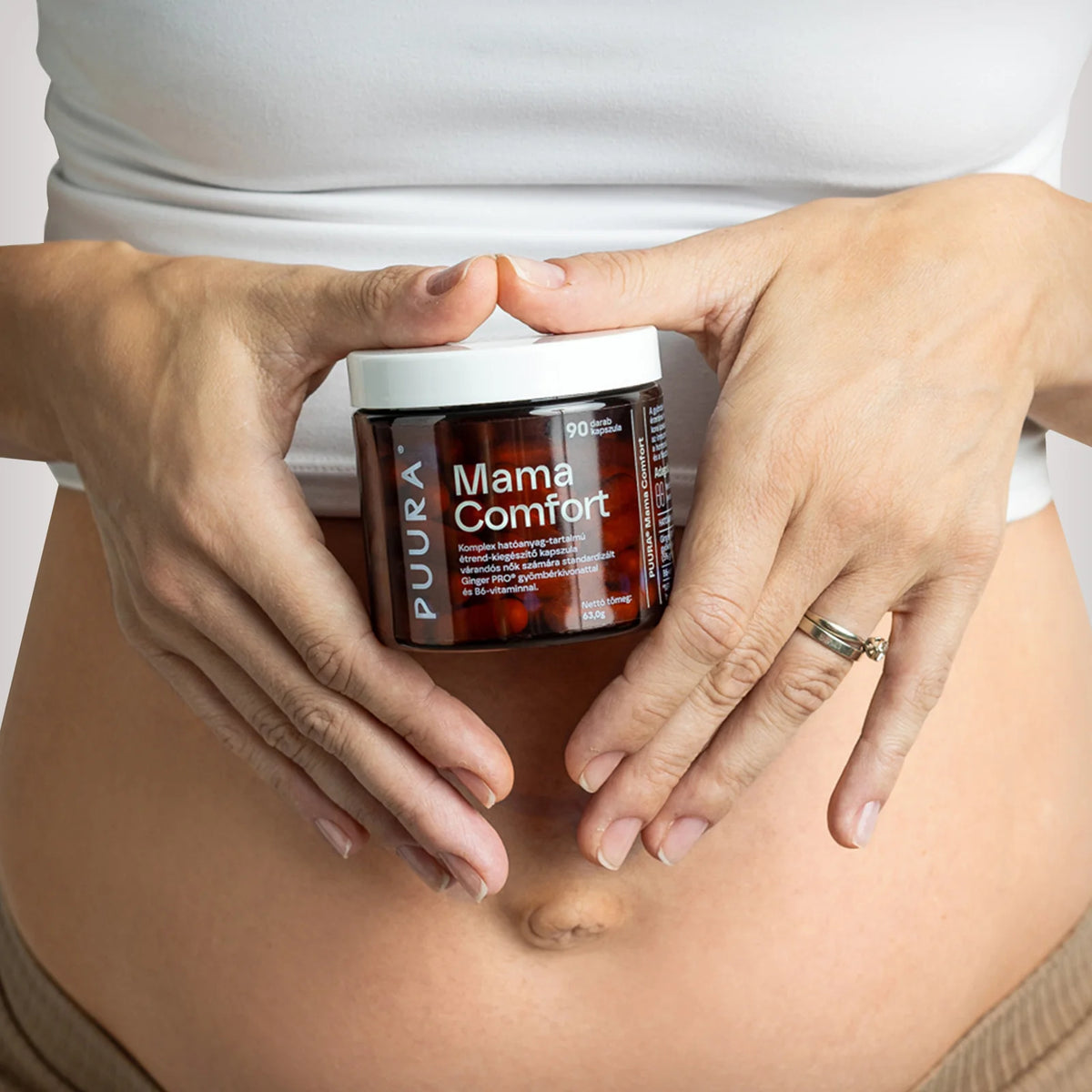 Puura MaMa Comfort – gyömbér és B6-vitamin a terhességi hányinger időszakára