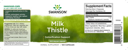 Swanson máriatövis detox kismamáknak