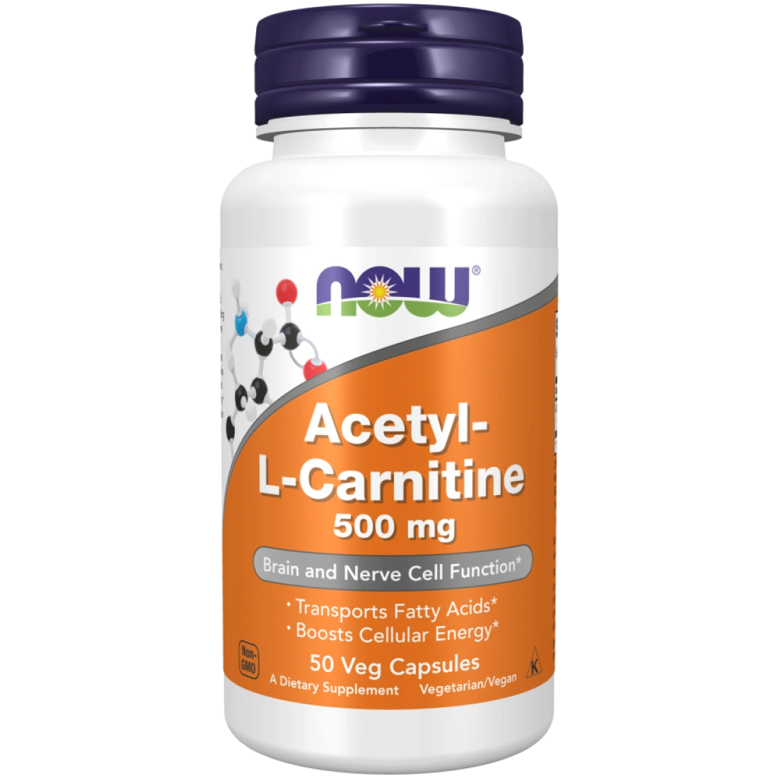 NOW Acetyl L-Carnitine 500mg energiaanyagcserére