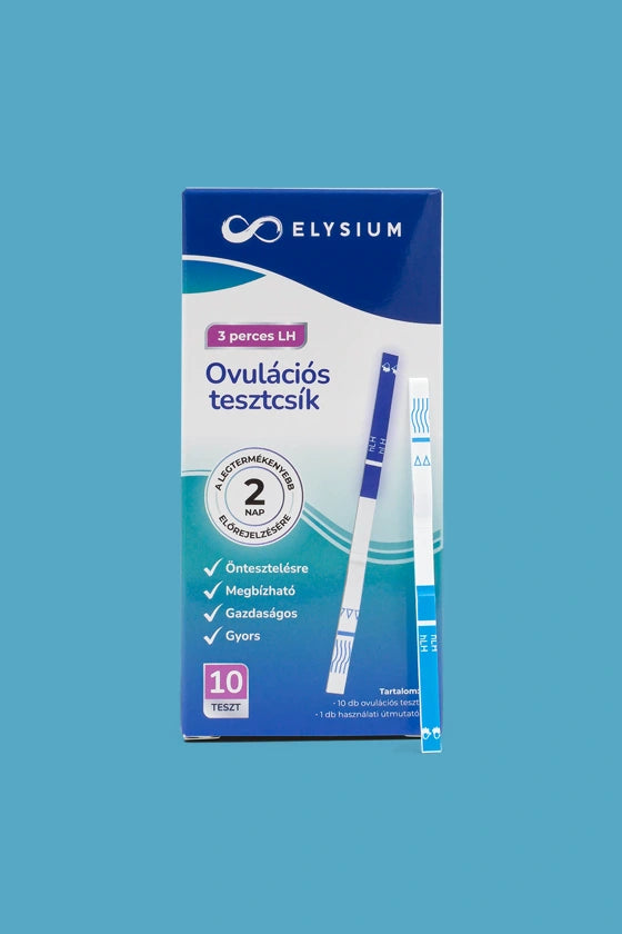 10 db Elysium ovulációs tesztcsík LH kimutatásra 30 mIU/ml