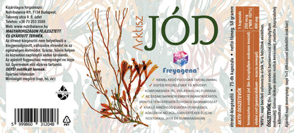 Jód pajzsmirigy támogatása